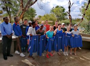 Junior tennis players receive national colours